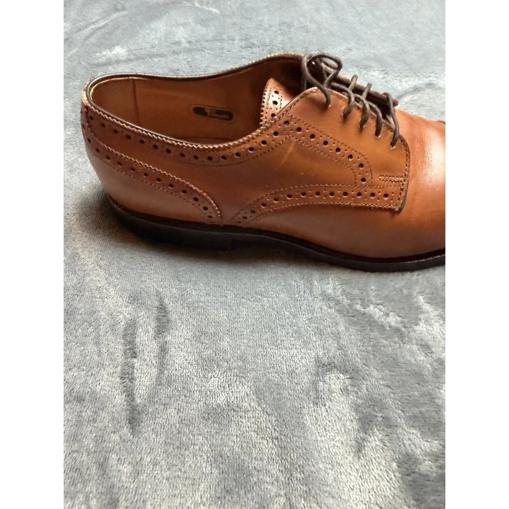 Allen Edmonds Sanford 5267 Chili Leather Brogue Cap Toe Oxfords Size 8.5 D